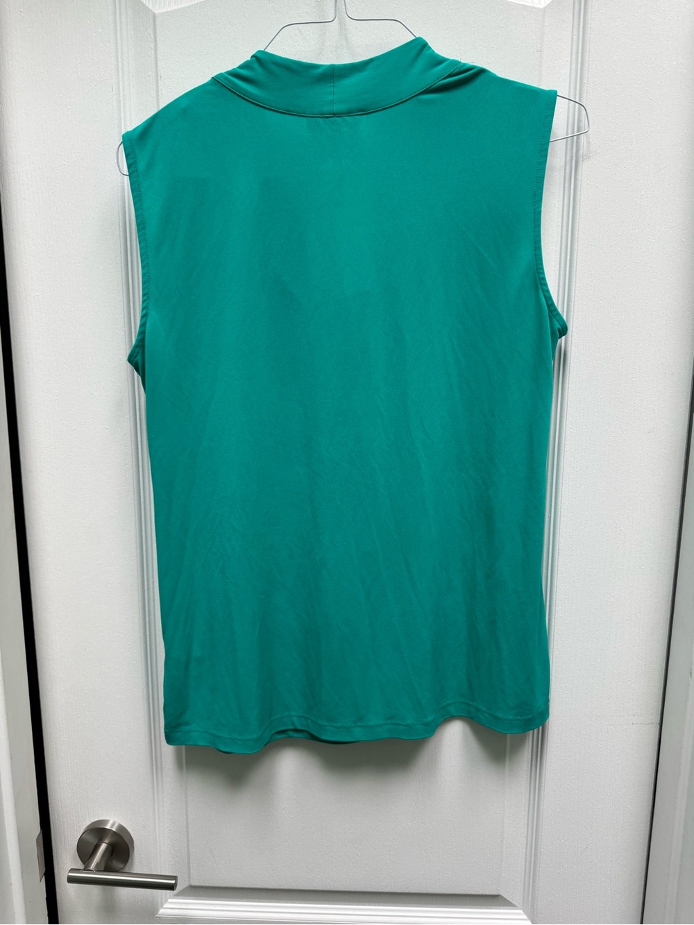 Dana Buchman Teal Knot-Front Sleeveless Camisole - Picture 2 of 5
